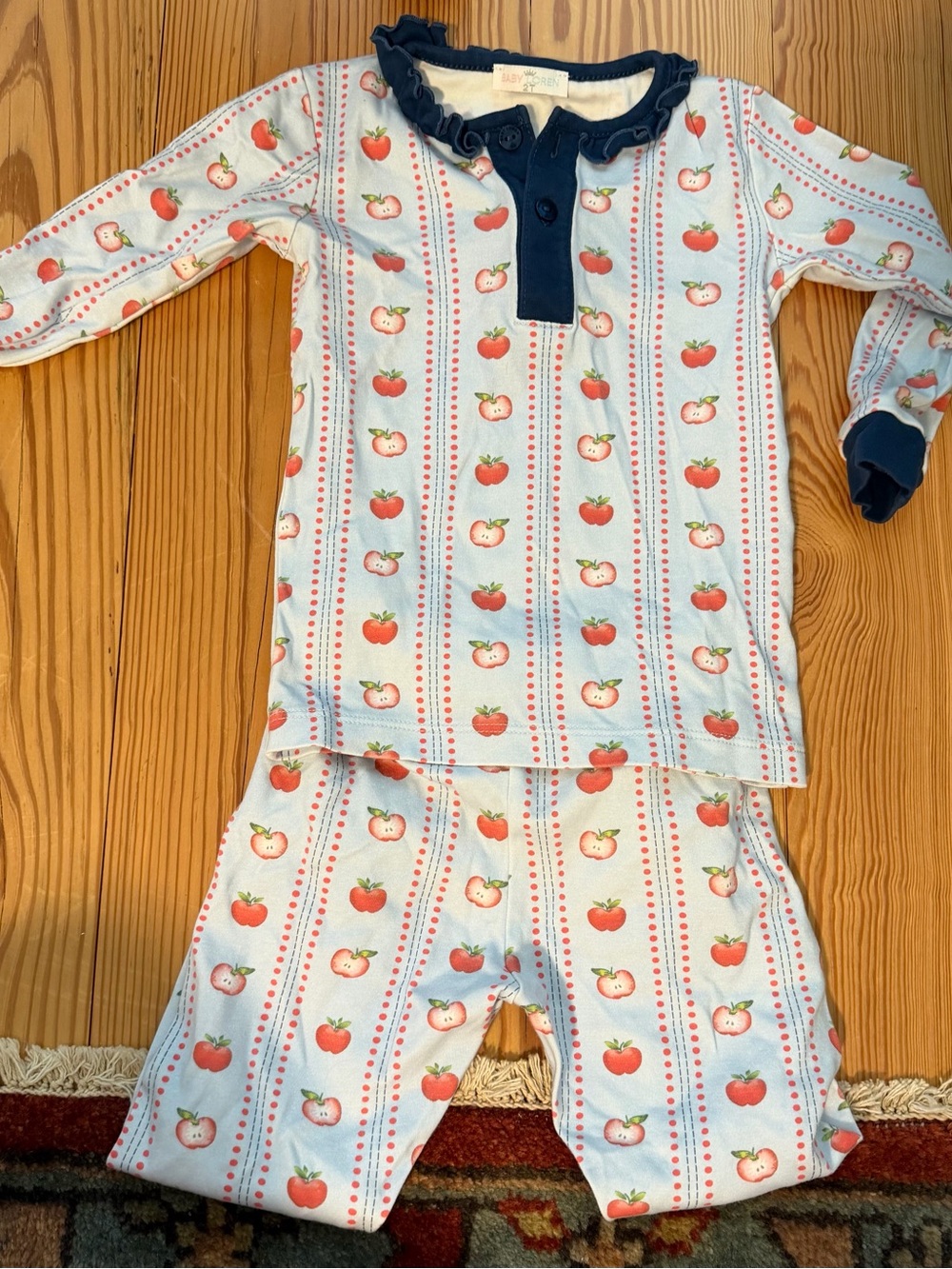 Baby Loren Apple Pajama Set
